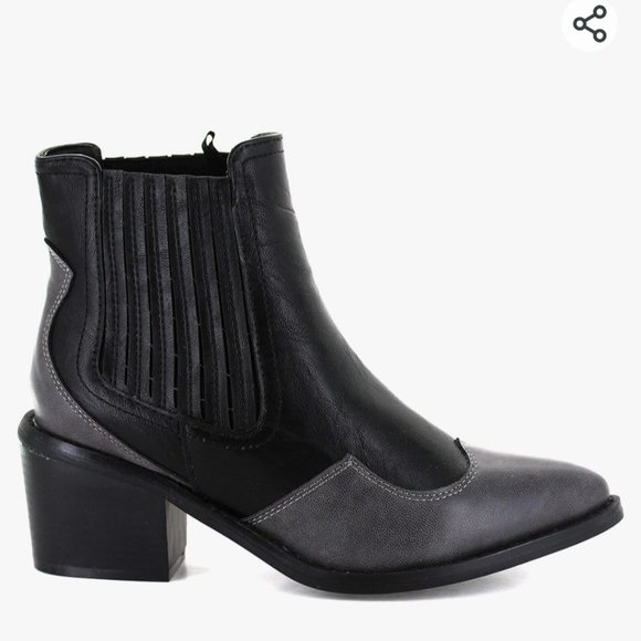 Seven7 Women's Tuxedo Tex Cowboy Vegan Leather Boots - Picture 3 of 8